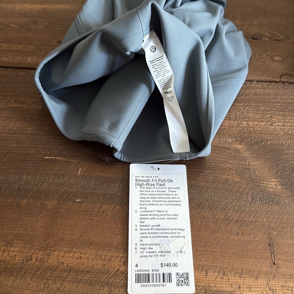 NWT Lululemon Smooth Fit Pull-on High-rise Pant, 4 - Picture 7 of 8